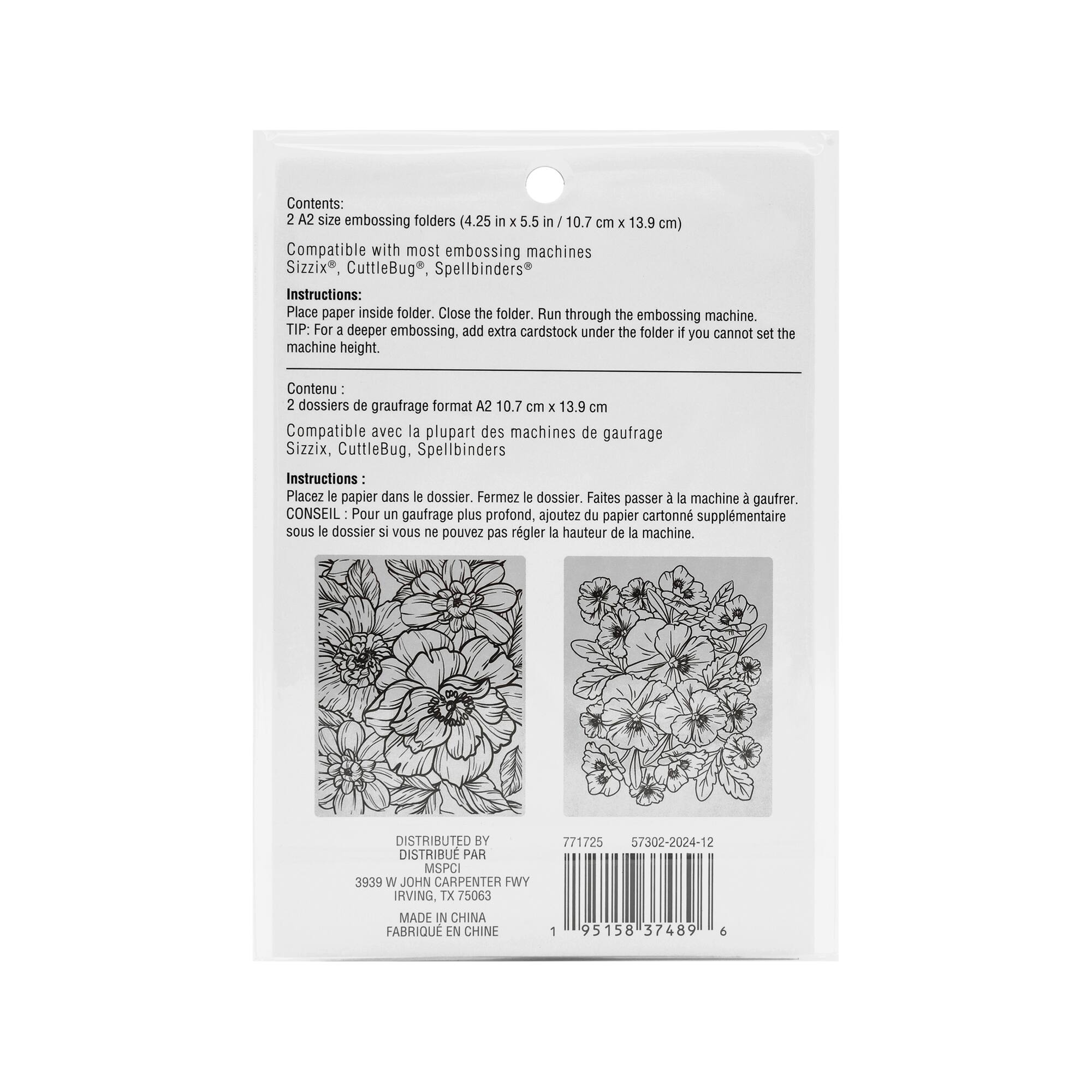 12 Pack: Floral Embossing Folders Set by Recollections™